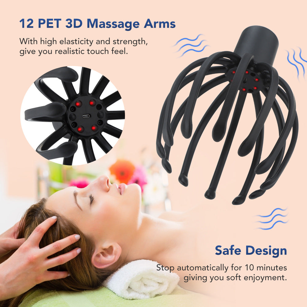 Octopus Electric Head Massage Tingler - Meji